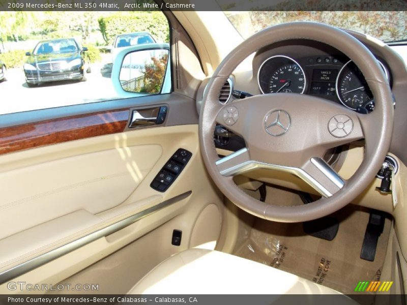 Arctic White / Cashmere 2009 Mercedes-Benz ML 350 4Matic