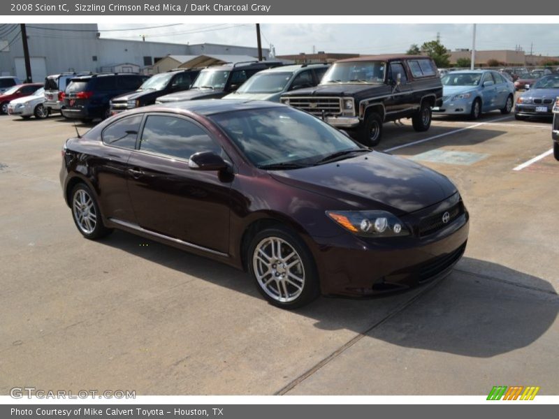 Sizzling Crimson Red Mica / Dark Charcoal Gray 2008 Scion tC