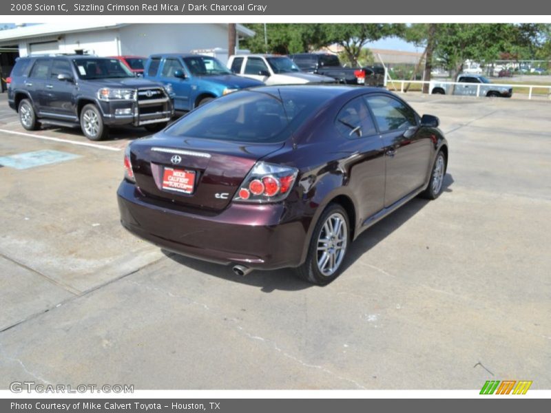 Sizzling Crimson Red Mica / Dark Charcoal Gray 2008 Scion tC