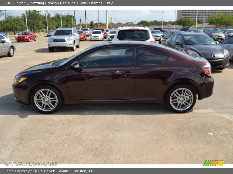 Sizzling Crimson Red Mica / Dark Charcoal Gray 2008 Scion tC