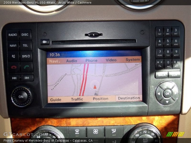 Arctic White / Cashmere 2009 Mercedes-Benz ML 350 4Matic