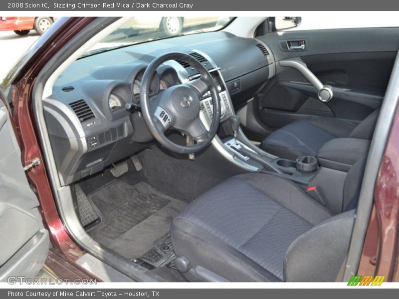 Sizzling Crimson Red Mica / Dark Charcoal Gray 2008 Scion tC