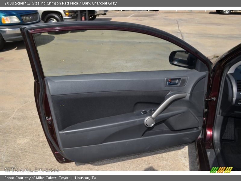 Sizzling Crimson Red Mica / Dark Charcoal Gray 2008 Scion tC