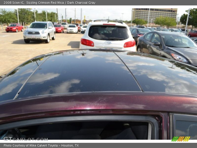 Sizzling Crimson Red Mica / Dark Charcoal Gray 2008 Scion tC
