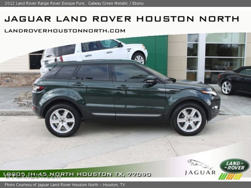 Galway Green Metallic / Ebony 2012 Land Rover Range Rover Evoque Pure