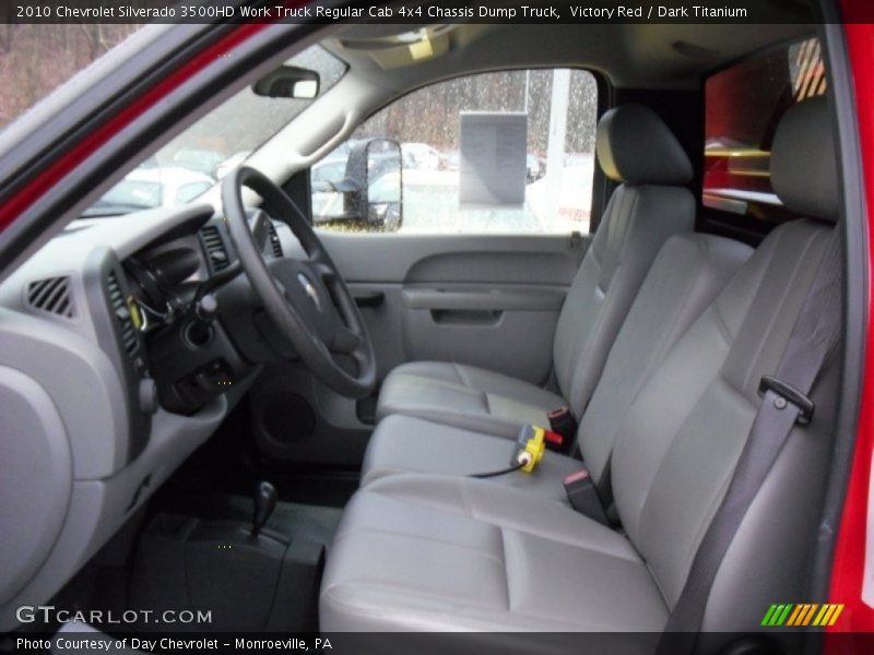 Victory Red / Dark Titanium 2010 Chevrolet Silverado 3500HD Work Truck Regular Cab 4x4 Chassis Dump Truck
