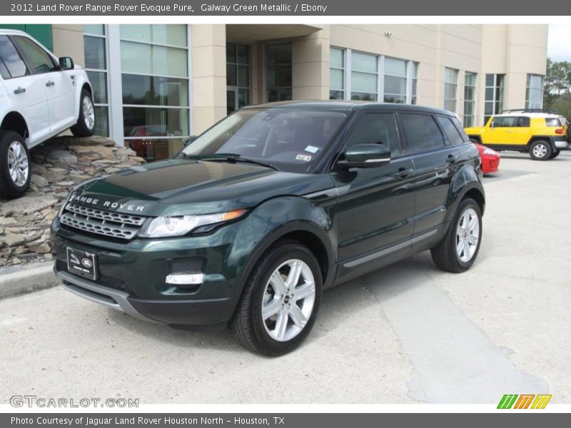 Galway Green Metallic / Ebony 2012 Land Rover Range Rover Evoque Pure