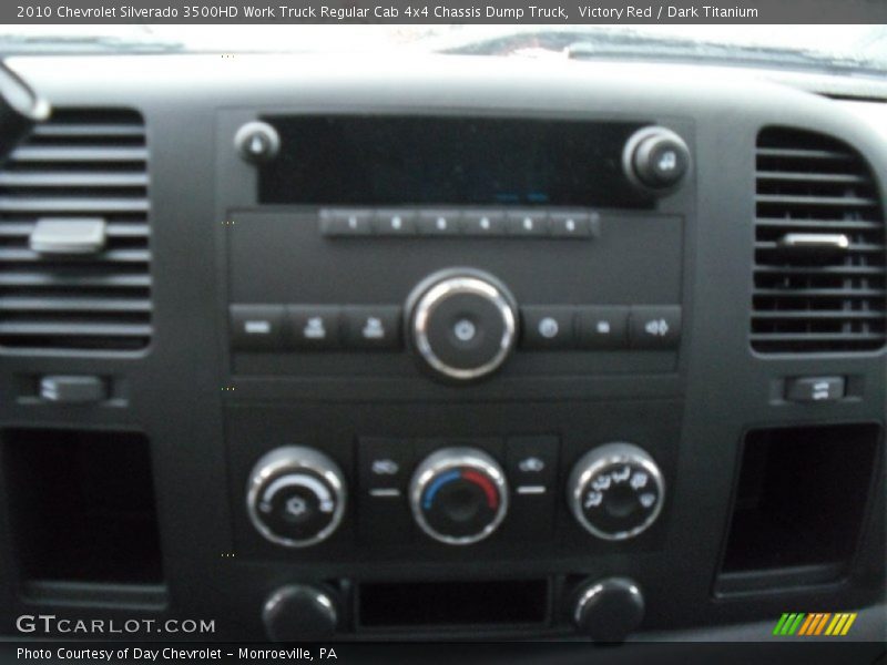 Victory Red / Dark Titanium 2010 Chevrolet Silverado 3500HD Work Truck Regular Cab 4x4 Chassis Dump Truck