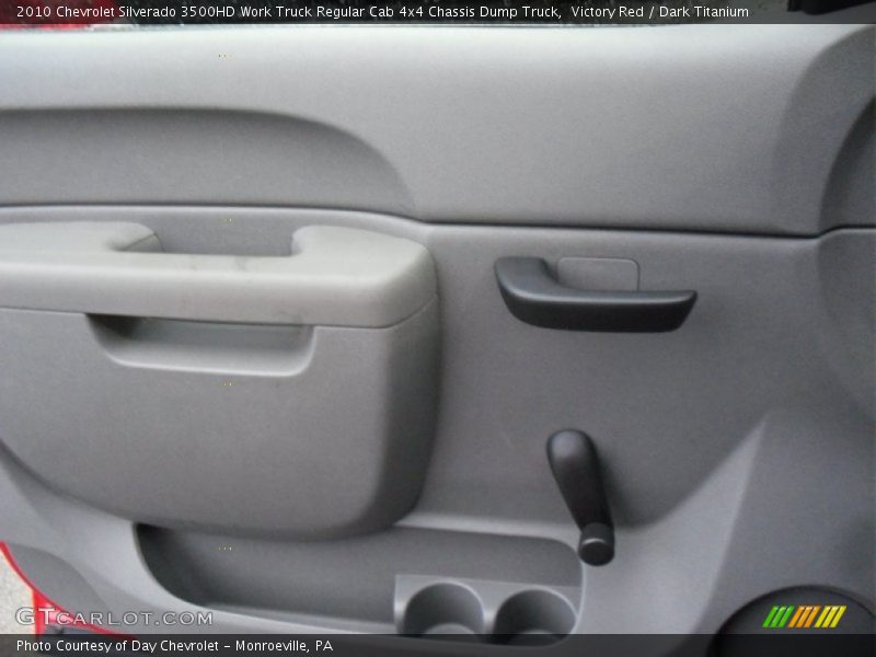 Victory Red / Dark Titanium 2010 Chevrolet Silverado 3500HD Work Truck Regular Cab 4x4 Chassis Dump Truck