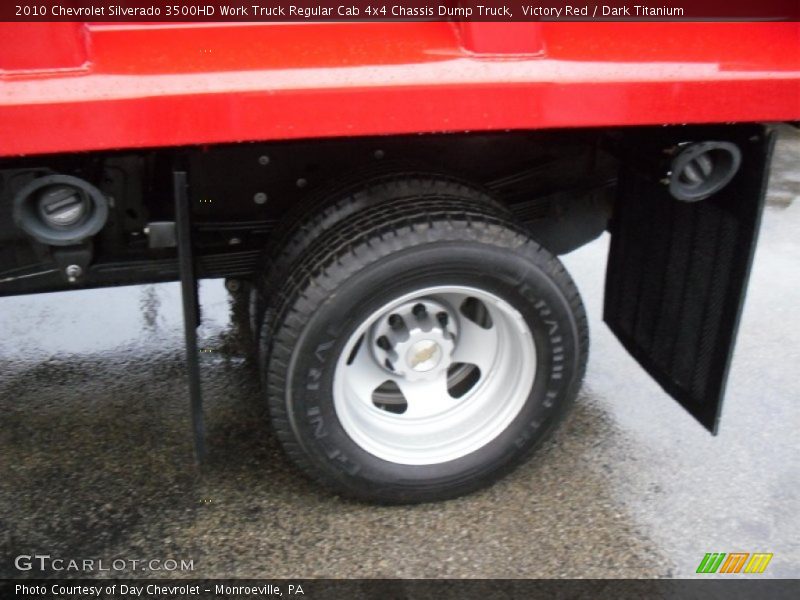 Victory Red / Dark Titanium 2010 Chevrolet Silverado 3500HD Work Truck Regular Cab 4x4 Chassis Dump Truck