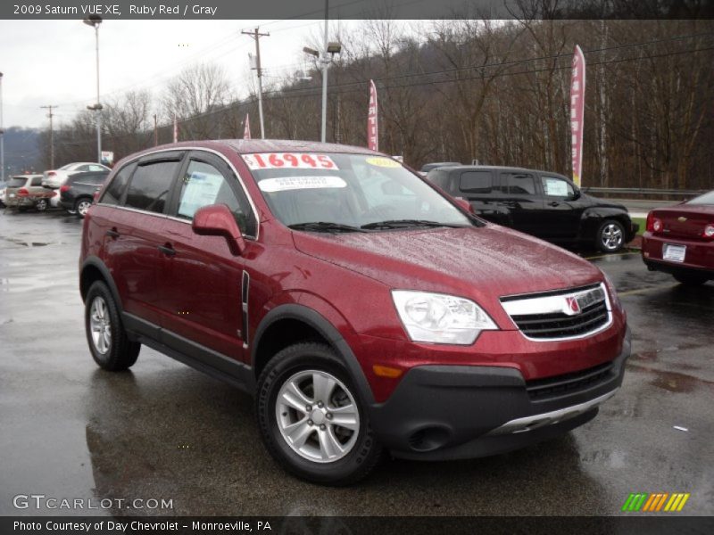 Ruby Red / Gray 2009 Saturn VUE XE