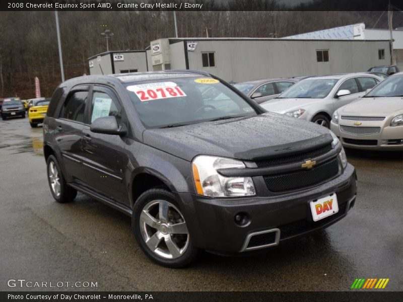 Granite Gray Metallic / Ebony 2008 Chevrolet Equinox Sport AWD