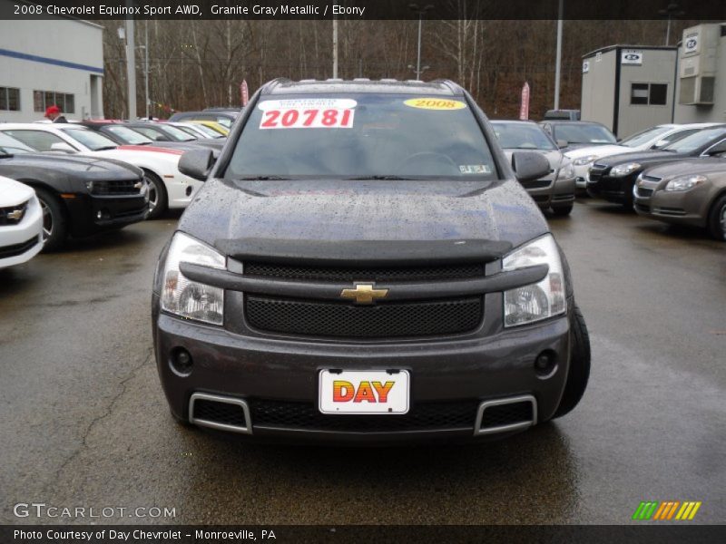 Granite Gray Metallic / Ebony 2008 Chevrolet Equinox Sport AWD