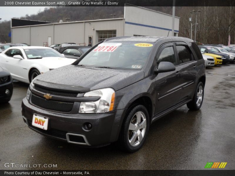 Granite Gray Metallic / Ebony 2008 Chevrolet Equinox Sport AWD
