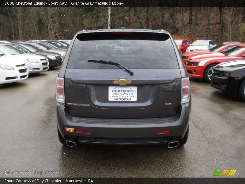 Granite Gray Metallic / Ebony 2008 Chevrolet Equinox Sport AWD
