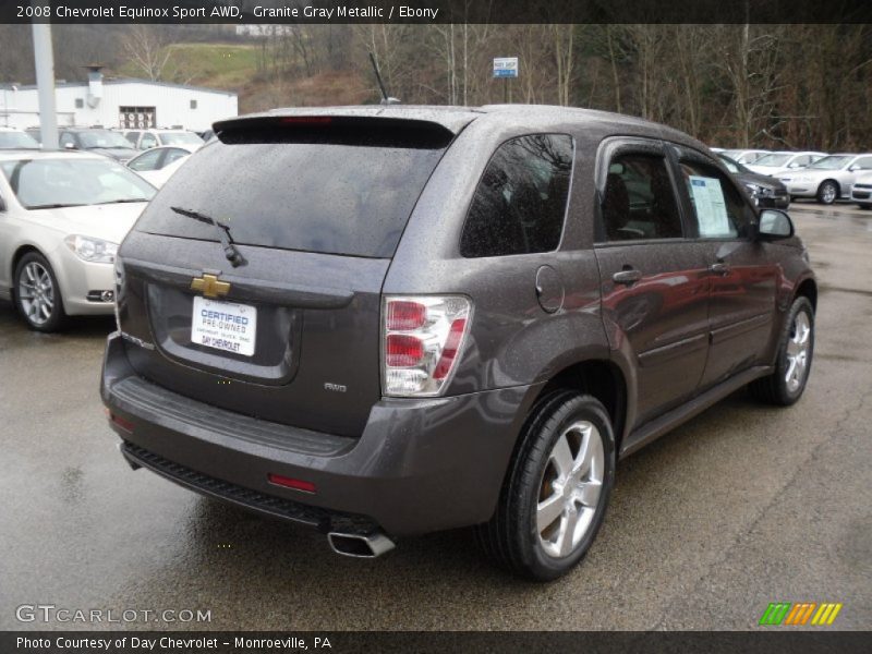 Granite Gray Metallic / Ebony 2008 Chevrolet Equinox Sport AWD