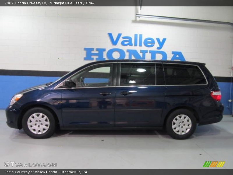 Midnight Blue Pearl / Gray 2007 Honda Odyssey LX