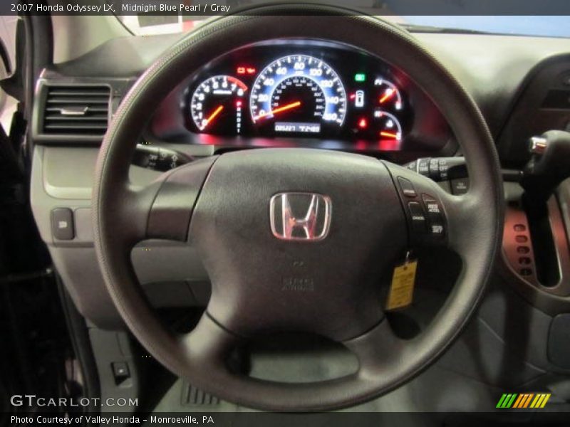 Midnight Blue Pearl / Gray 2007 Honda Odyssey LX
