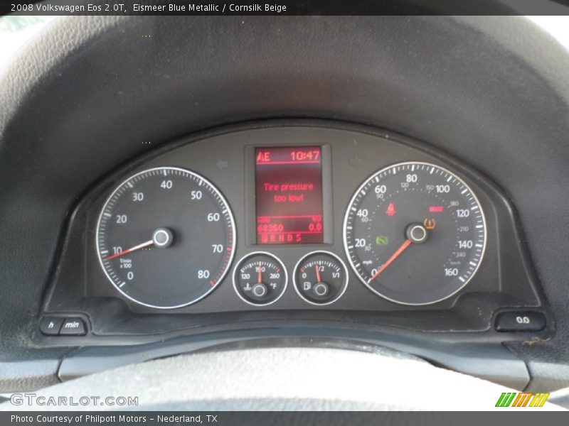 Eismeer Blue Metallic / Cornsilk Beige 2008 Volkswagen Eos 2.0T