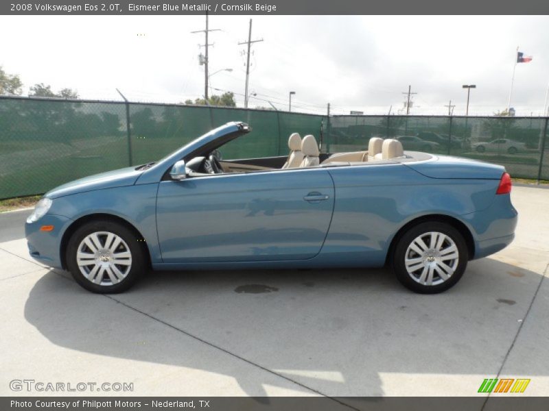 Eismeer Blue Metallic / Cornsilk Beige 2008 Volkswagen Eos 2.0T