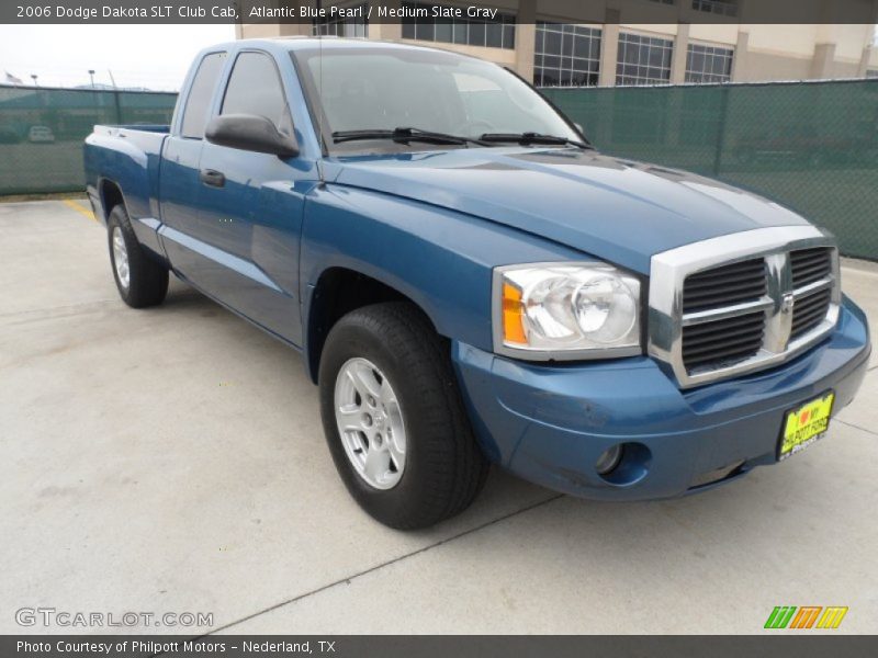 Atlantic Blue Pearl / Medium Slate Gray 2006 Dodge Dakota SLT Club Cab