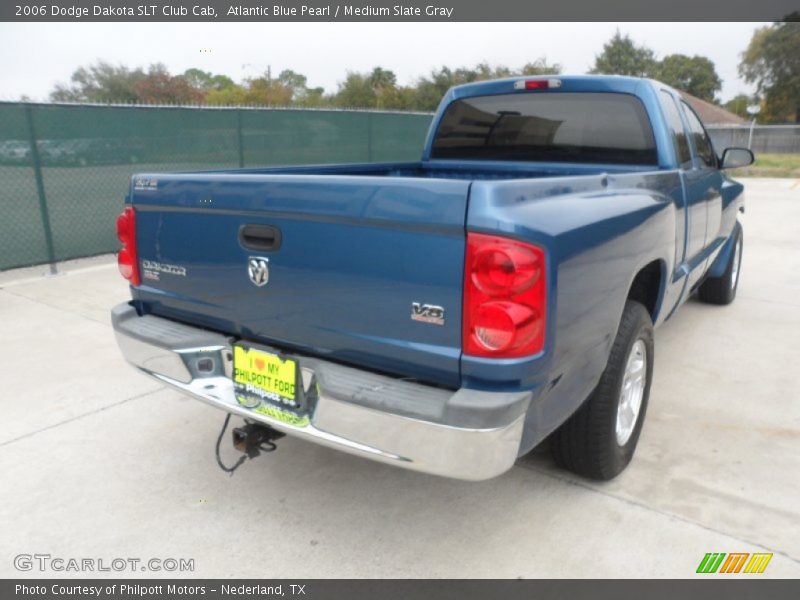 Atlantic Blue Pearl / Medium Slate Gray 2006 Dodge Dakota SLT Club Cab