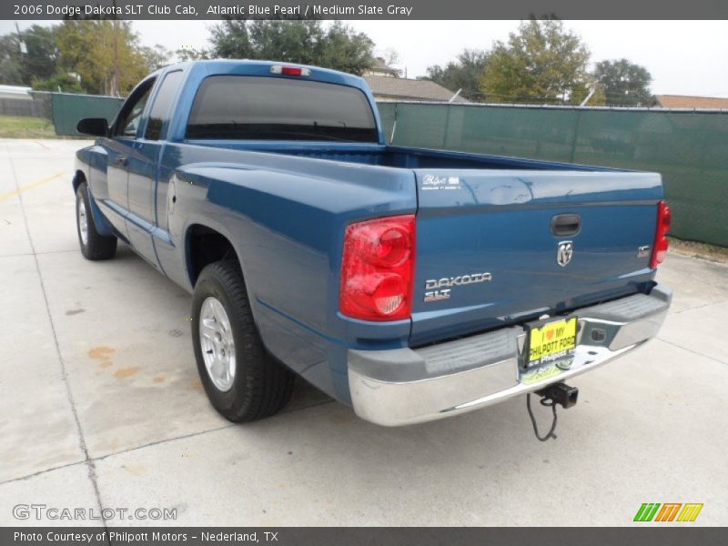 Atlantic Blue Pearl / Medium Slate Gray 2006 Dodge Dakota SLT Club Cab
