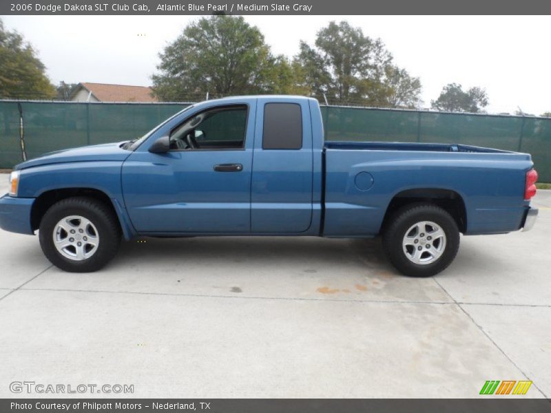 Atlantic Blue Pearl / Medium Slate Gray 2006 Dodge Dakota SLT Club Cab