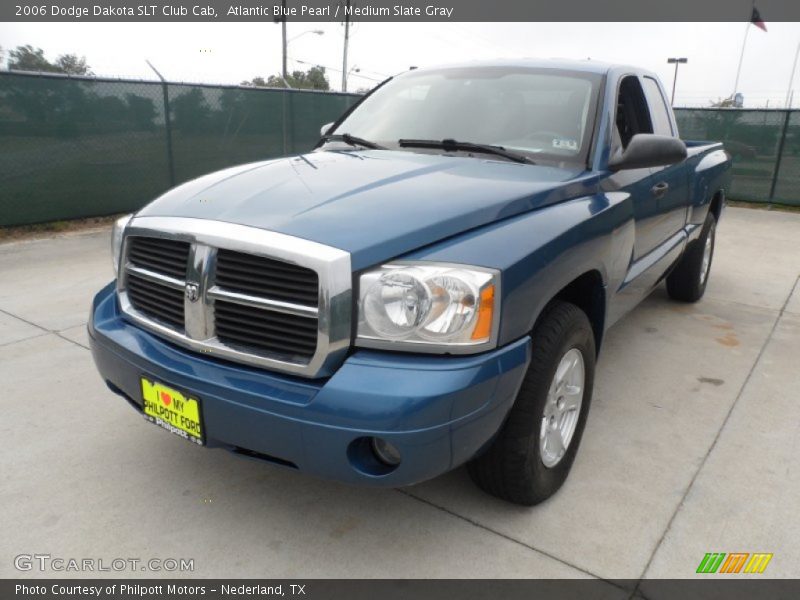 Atlantic Blue Pearl / Medium Slate Gray 2006 Dodge Dakota SLT Club Cab