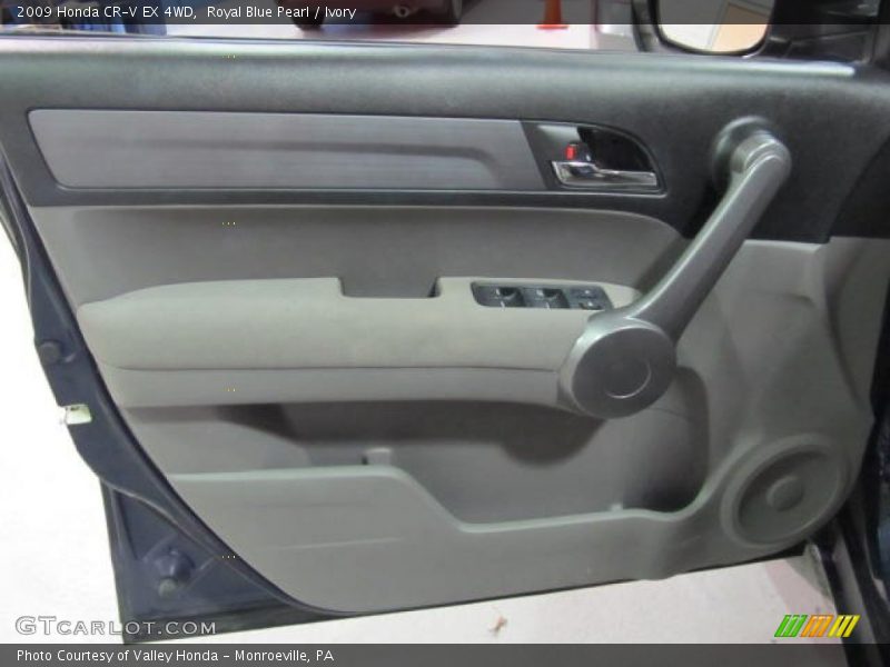 Royal Blue Pearl / Ivory 2009 Honda CR-V EX 4WD