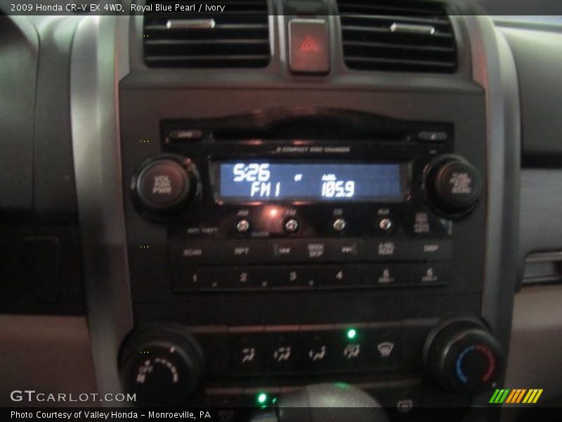 Royal Blue Pearl / Ivory 2009 Honda CR-V EX 4WD