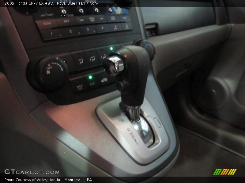 Royal Blue Pearl / Ivory 2009 Honda CR-V EX 4WD