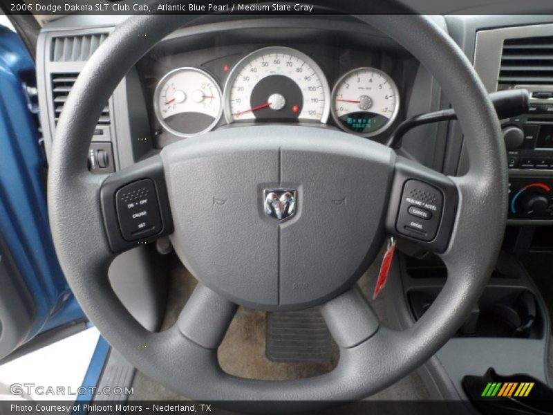Atlantic Blue Pearl / Medium Slate Gray 2006 Dodge Dakota SLT Club Cab