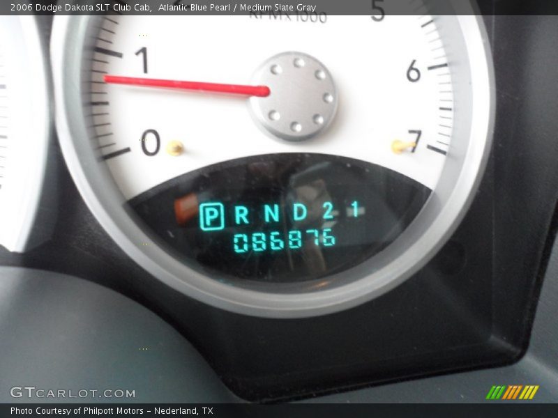 Atlantic Blue Pearl / Medium Slate Gray 2006 Dodge Dakota SLT Club Cab