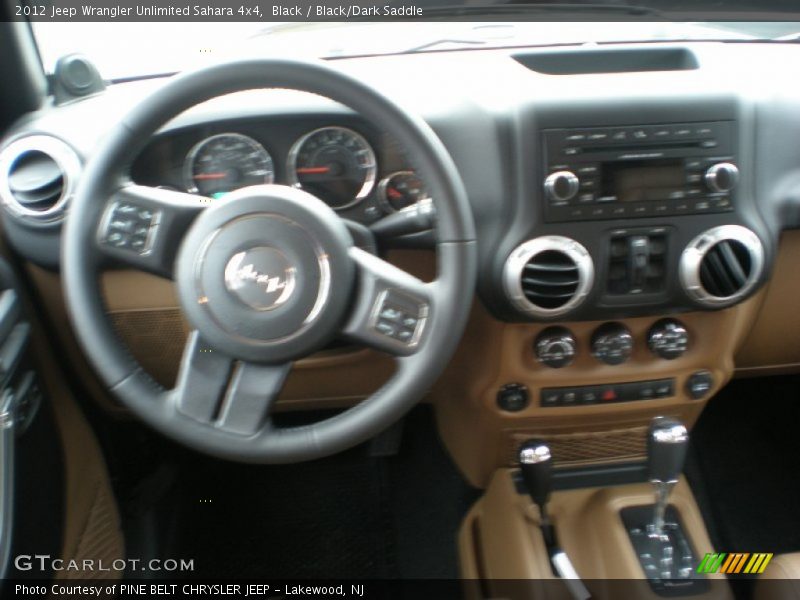 Black / Black/Dark Saddle 2012 Jeep Wrangler Unlimited Sahara 4x4