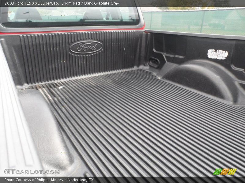Bright Red / Dark Graphite Grey 2003 Ford F150 XL SuperCab