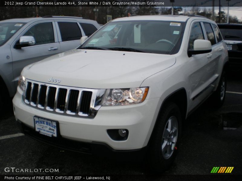 Stone White / Dark Graystone/Medium Graystone 2012 Jeep Grand Cherokee Laredo 4x4