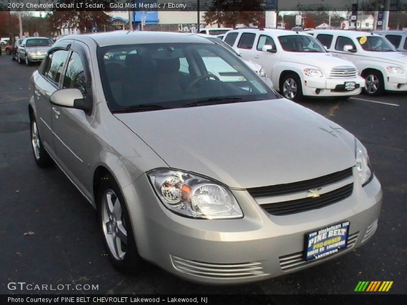 Gold Mist Metallic / Ebony 2009 Chevrolet Cobalt LT Sedan