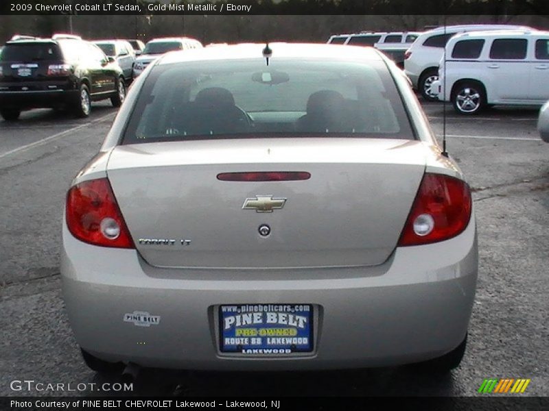 Gold Mist Metallic / Ebony 2009 Chevrolet Cobalt LT Sedan