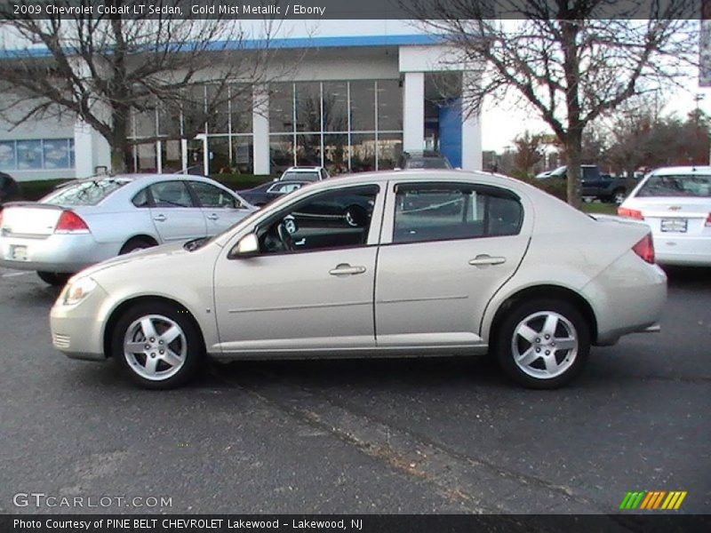 Gold Mist Metallic / Ebony 2009 Chevrolet Cobalt LT Sedan