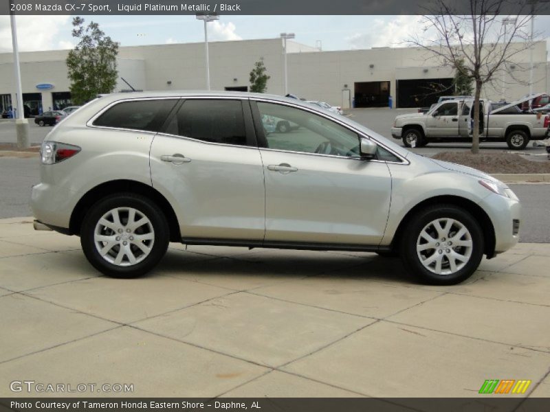 Liquid Platinum Metallic / Black 2008 Mazda CX-7 Sport