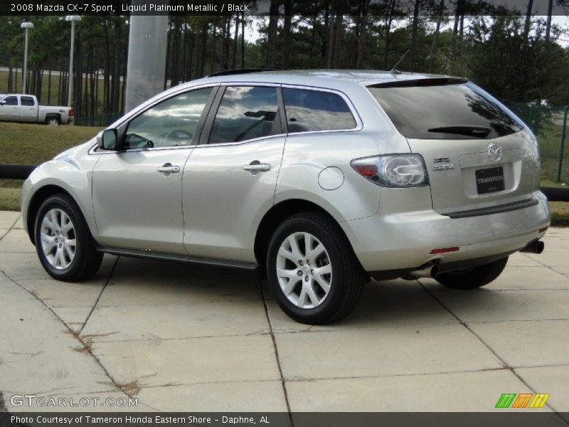 Liquid Platinum Metallic / Black 2008 Mazda CX-7 Sport