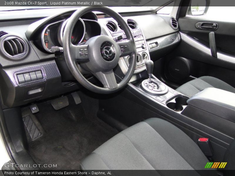 Liquid Platinum Metallic / Black 2008 Mazda CX-7 Sport