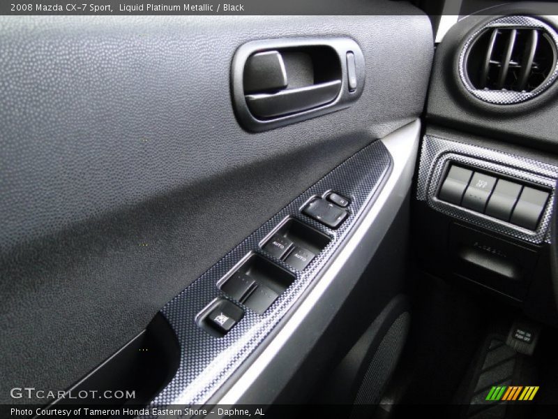 Liquid Platinum Metallic / Black 2008 Mazda CX-7 Sport