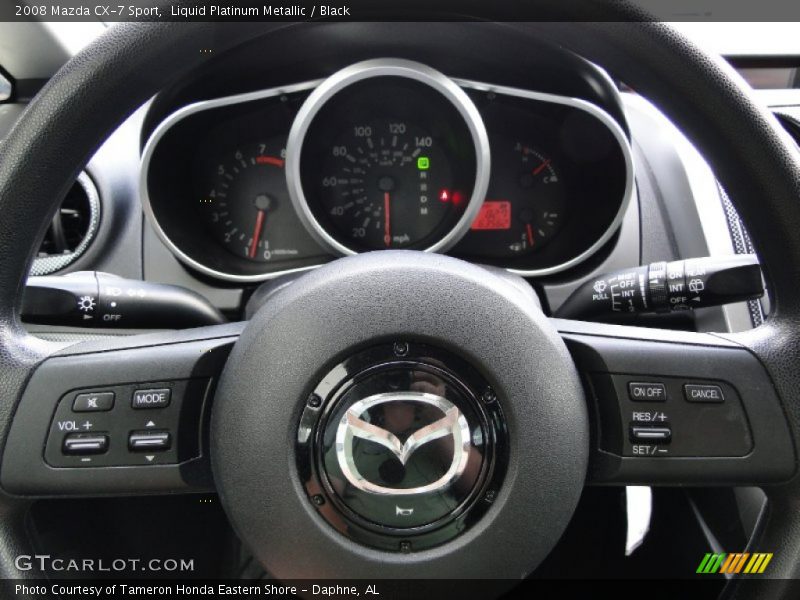 Liquid Platinum Metallic / Black 2008 Mazda CX-7 Sport