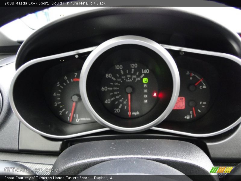 Liquid Platinum Metallic / Black 2008 Mazda CX-7 Sport