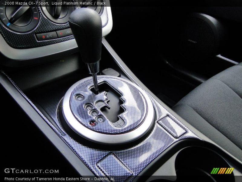 Liquid Platinum Metallic / Black 2008 Mazda CX-7 Sport