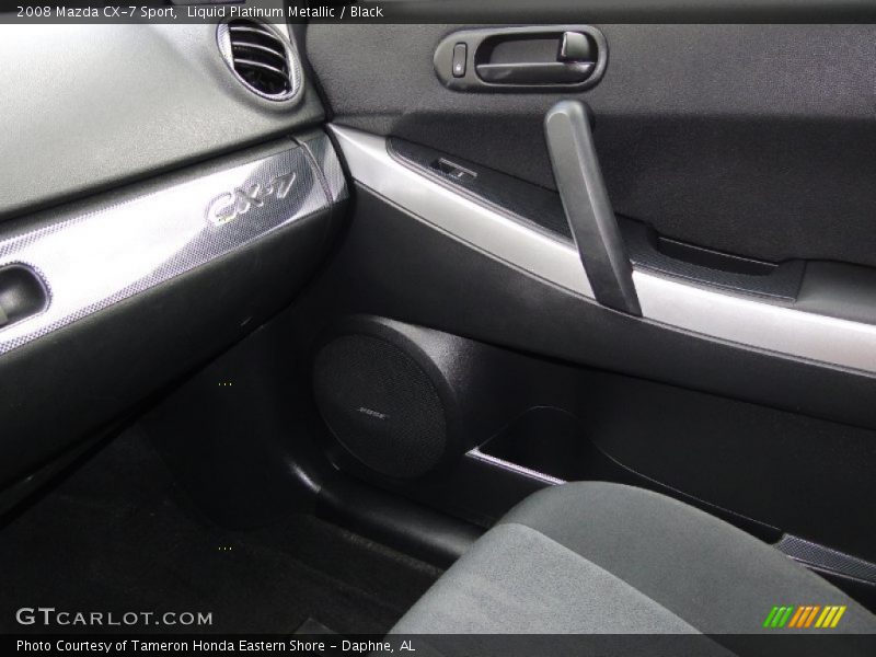 Liquid Platinum Metallic / Black 2008 Mazda CX-7 Sport