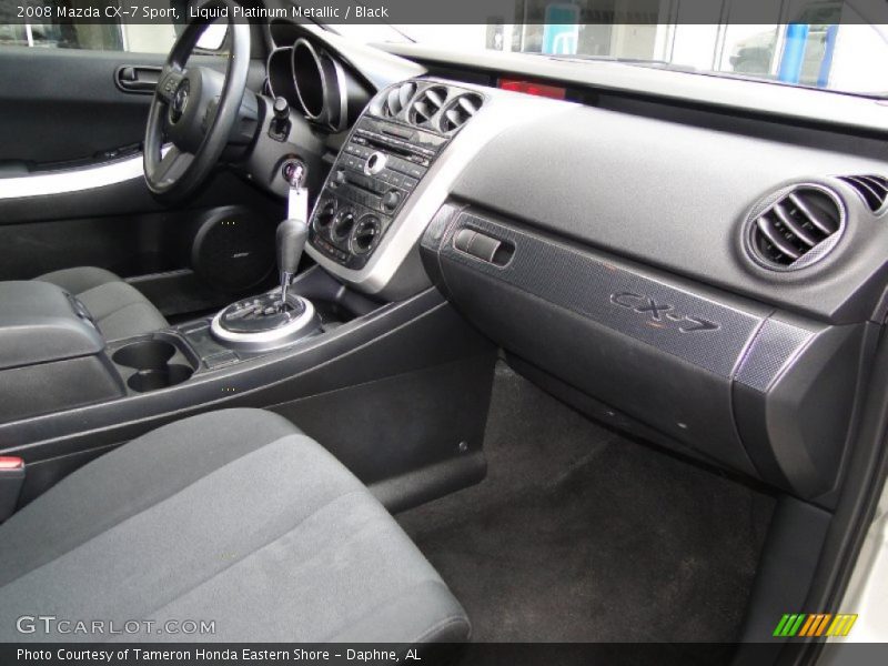 Liquid Platinum Metallic / Black 2008 Mazda CX-7 Sport