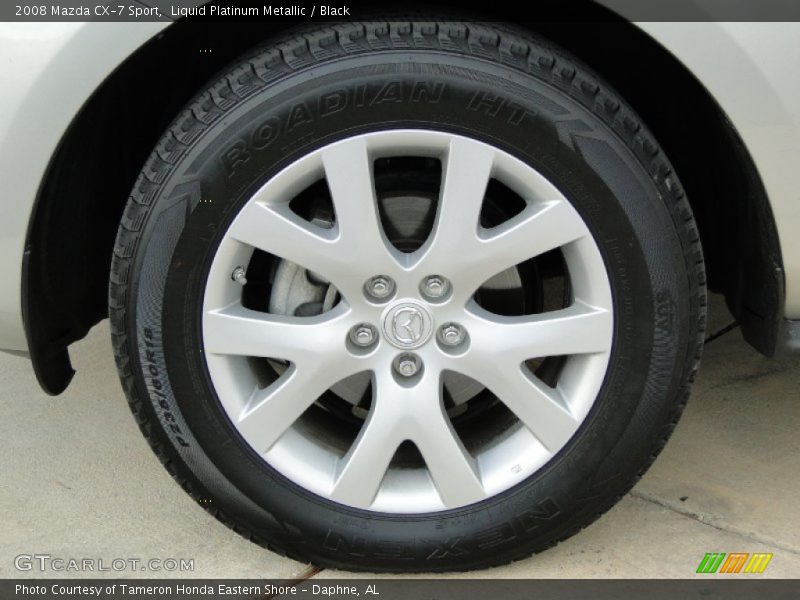Liquid Platinum Metallic / Black 2008 Mazda CX-7 Sport